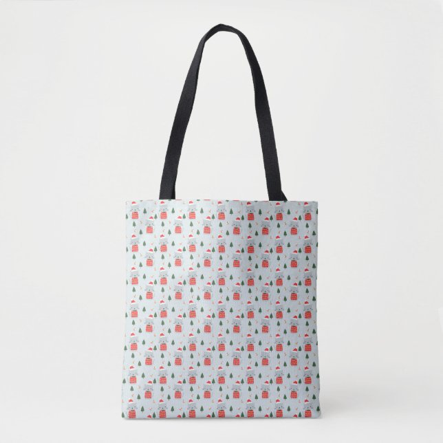 Tote Bag Chats de Noël mignons (Devant)