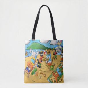 Tote Bag Chats de plage d'été