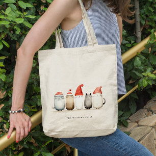 Tote Bag Chats d'hiver doux Sweater Furie et Noël brillant