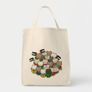 Tote Bag Chats pour la Palestine – Kawaii Cats pour la Just