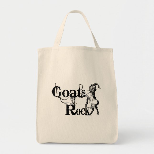 Tote Bag CHATS ROCK | par TotallyGoatally™ (Devant)