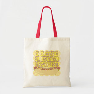 Tote Bag Chaud Dog Slogan Cartoon Amusant de Viande Mystère