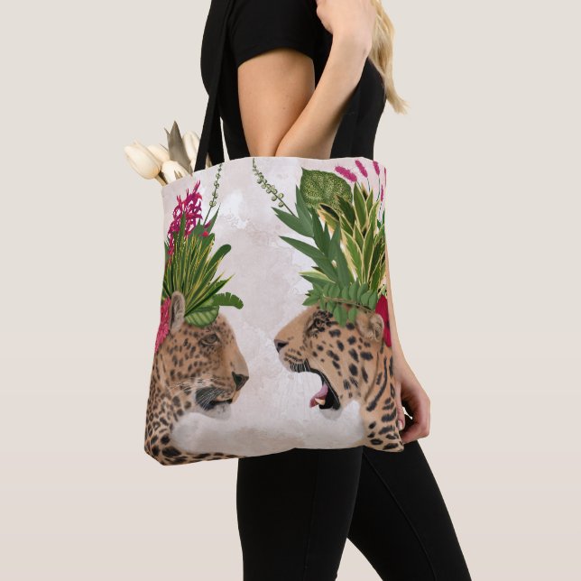 Tote Bag Chaud House Leopards | Une paire (De près)