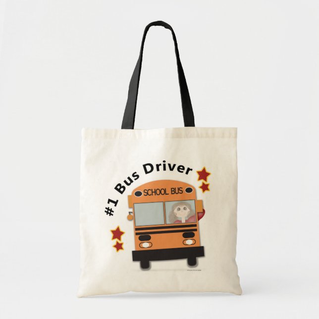 Tote Bag Chauffeur d'autobus scolaire #1 (Devant)