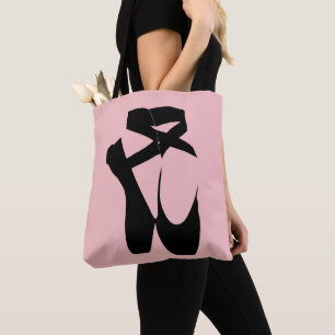 Tote Bag Chaussure à pointe de ballon noir