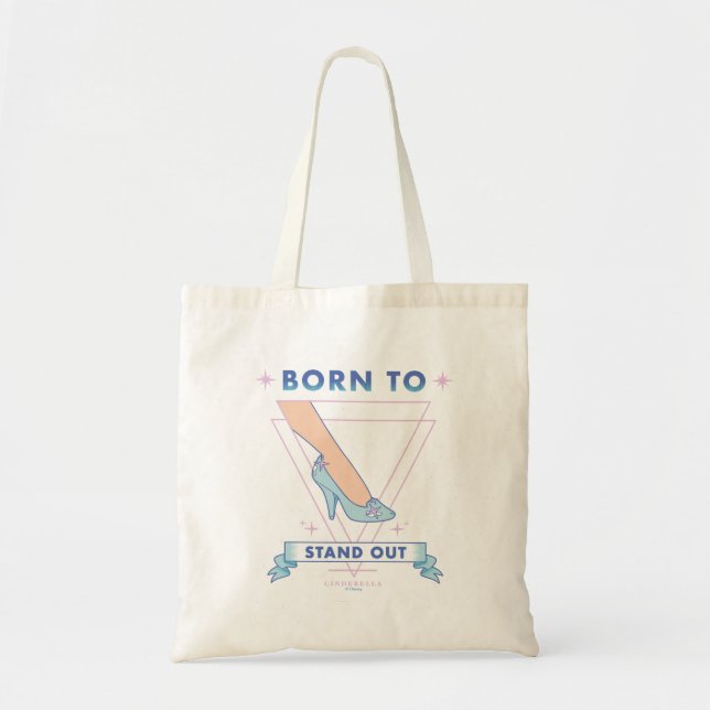 Tote Bag Chaussure En Verre Cindrella "Né Pour Se Retirer" (Devant)