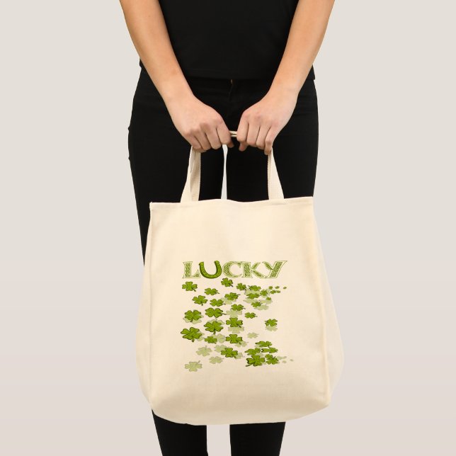 Tote Bag Chaussure Lucky Shamrocks (Devant (produit))
