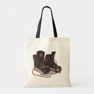 Tote Bag Chaussures de Randonnée Boueuses Graphique Aventur