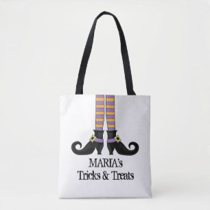 Tote Bag Chaussures De Sorcière À Halloween Ou Treat Whimsi