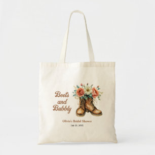 Tote Bag Chaussures rustiques et douche de mariage western 