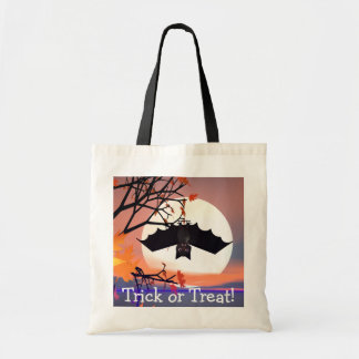 Tote Bag Chauve-souris d'Halloween dans l'arbre