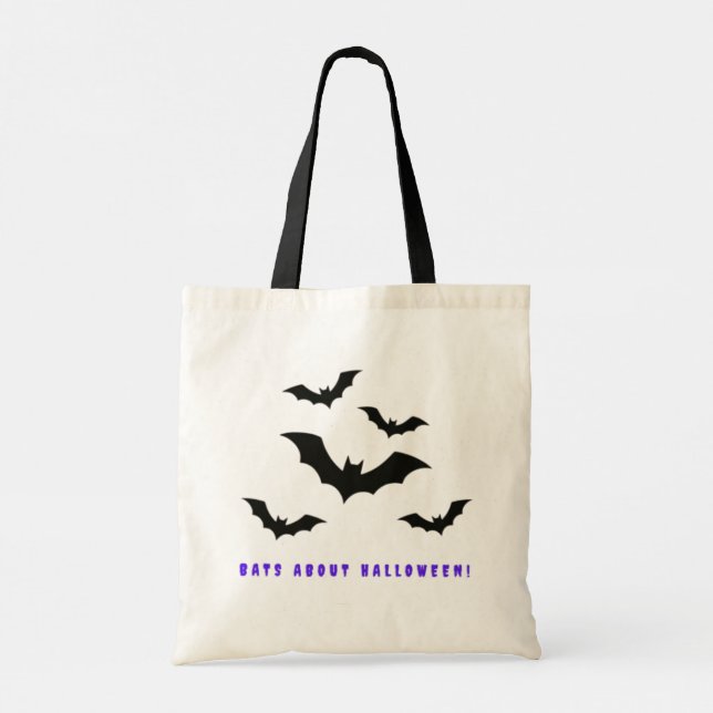 Tote Bag Chauves-souris sur Halloween (Dos)