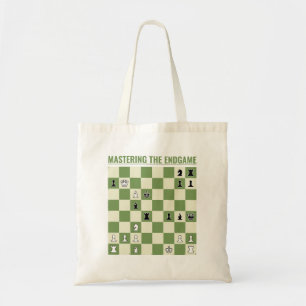 Tote Bag Checkmate in 3 Moves : Chessboard w Chess Exercice