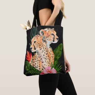 Tote Bag Cheetah Bouquet