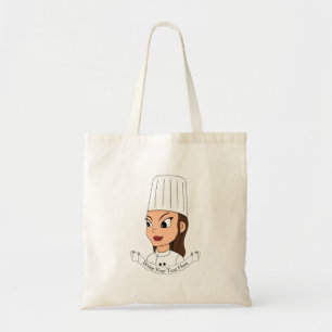 Tote Bag Chef fille personnalisée