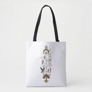 Tote Bag Chemise artistique avec symbolisme zen minimaliste