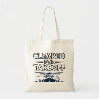 Tote Bag Chemise aviation "Décollage autorisé"