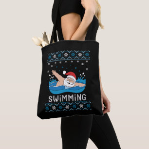 Tote Bag Chemise de Noël hideuse de flocons de neige de nat