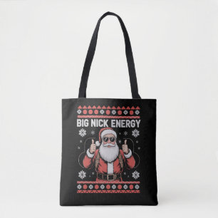 Tote Bag Chemise de Noël laide Big Nick Energy Santa