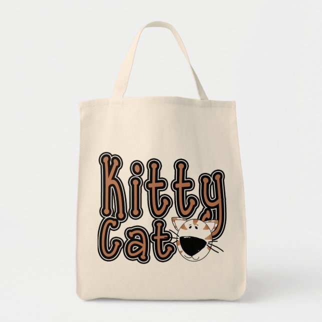 Tote Bag Chemises et cadeaux Cute Kitty Cat (Devant)