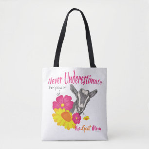 Tote Bag CHÈQUE   Puissance de la MOM de la chèvre par GetY