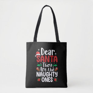 Tote Bag Cher Père Noël, Ce Sont Des Matchins De Noël Match