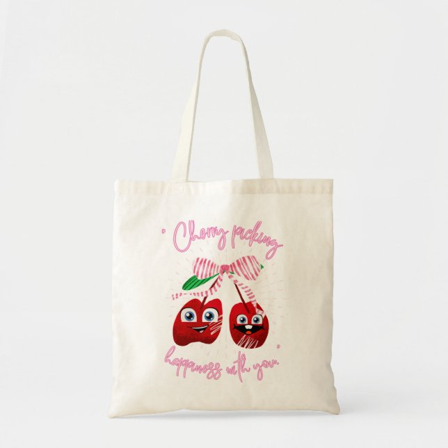 TOTE BAG CHERRY PICING (Devant)