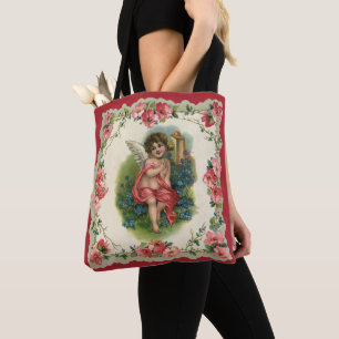 Tote Bag Cherub victorien de la Saint-Valentin vintage au t
