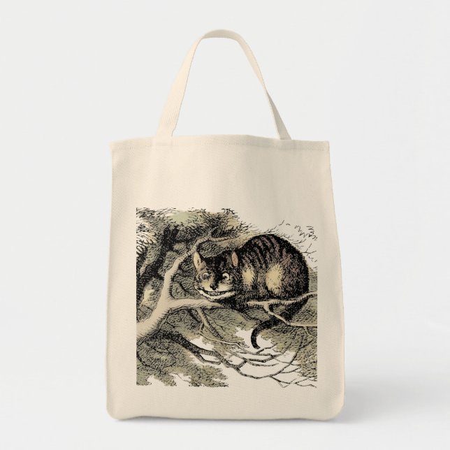 Tote Bag Cheshire Chat Alice Wonderland Classic (Devant)