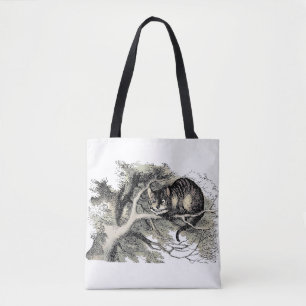 Tote Bag Cheshire Chat Alice Wonderland Classic