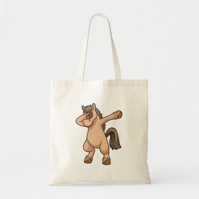 Tote Bag Cheval à Hip hop Dance Dab (Devant)