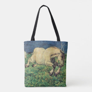 Tote Bag Cheval au galop par Giovanni Segantini, Art Vintag