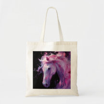 Cheval en rose et violet Splendor Abstrait 1