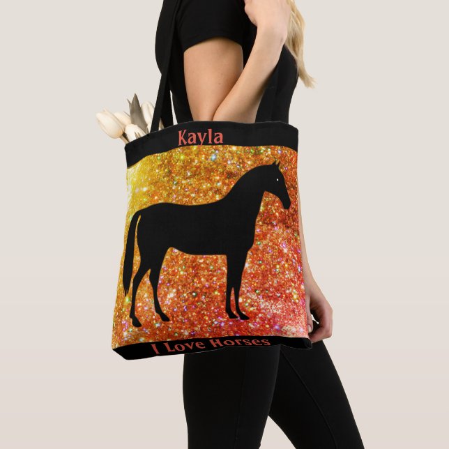 Tote Bag Cheval fille (De près)
