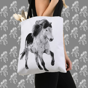 Tote Bag Cheval islandais en mouvement
