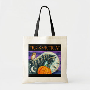 TOTE BAG CHEVAL MAGIQUE NOIR, BOULE ET JACK TRICK OU TRAITE