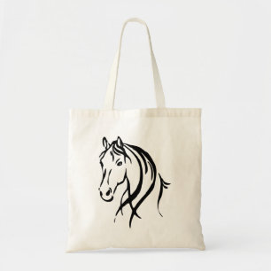 Tote Bag Cheval noir