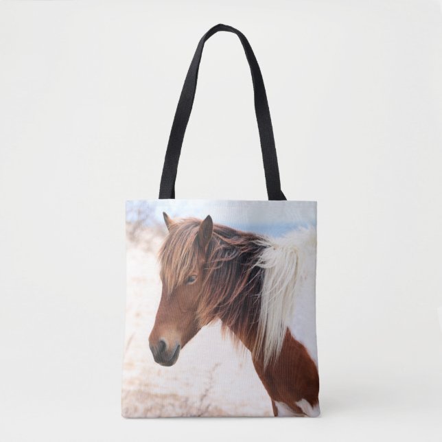 Tote Bag Cheval sauvage d'Assateague (Devant)