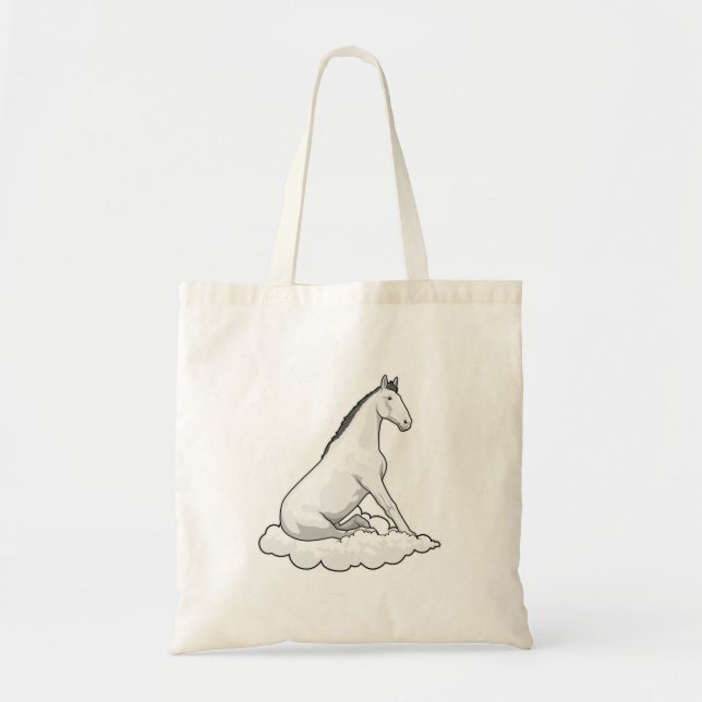 Tote Bag Cheval sur nuage (Devant)