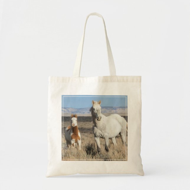 Tote Bag Chevaux sauvages chez eux dans le bassin de Sandwa (Devant)