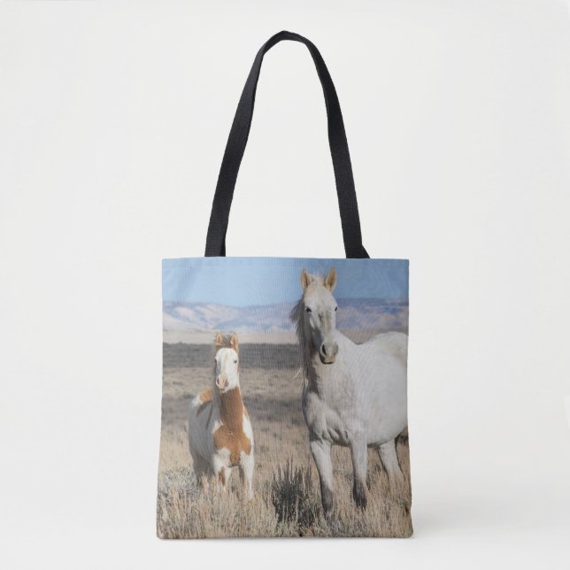Tote Bag Chevaux sauvages chez eux dans le bassin de Sandwa (Devant)