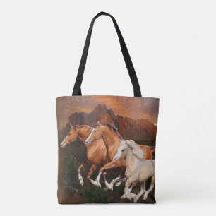Tote Bag Chevaux sauvages d'Arizona