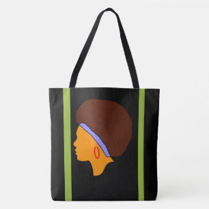 Tote Bag Cheveux d'Afro sur partout la copie Fourre-tout