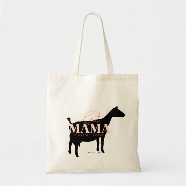 Tote Bag Chèvre Mama - Nain nigérian (Devant)