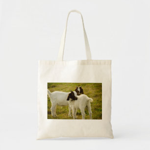 Tote Bag Chèvres boer mignonnes curieuses dans un pâturage