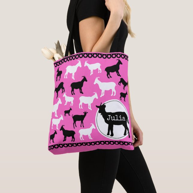 Tote Bag Chèvres de la fête Totes (De près)