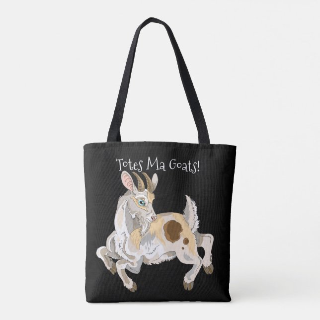 Tote Bag Chèvres de mA d'emballages ! (Dos)