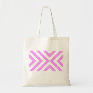 Tote Bag Chevrons roses et blancs