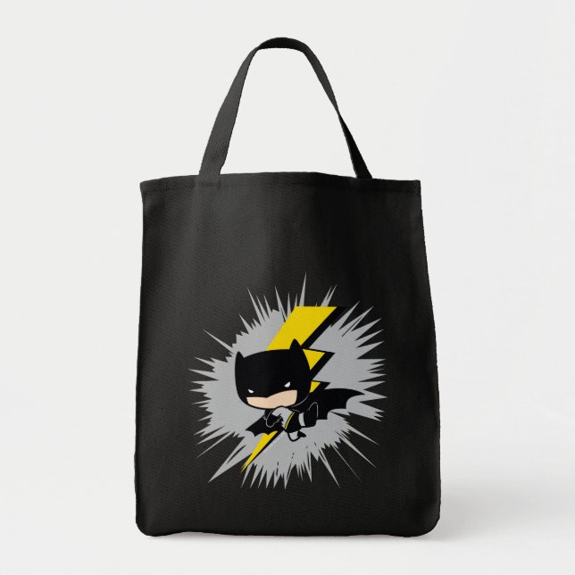 Tote Bag Chibi Batman Lightning Kick (Devant)