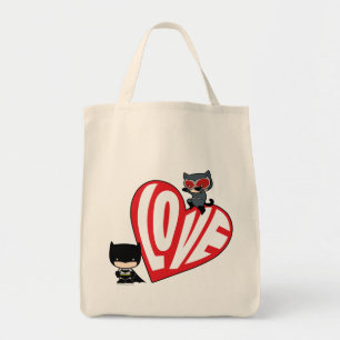 Tote Bag Chibi Catwoman rebondit sur Batman